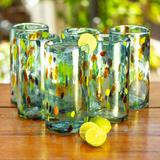Latitude Run® Jorrin Sky Raindrops 16 oz. Insulated Tumbler Glass in Yellow | 6 H x 3.1 W in | Wayfair MNTP1843 38869907