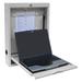 Omnimed Floating Desk Metal in Gray | 23.5 H x 18 W x 4 D in | Wayfair 291559-LG