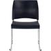 National Public Seating 8800 Series Armless Chair Plastic/Metal in Blue | 30.75 H x 20 W x 19.25 D in | Wayfair 8804-11-04