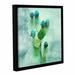 Ophelia & Co. Blue Drops Framed Painting Print on Wrapped Canvas in Blue/Green | 24 H x 24 W x 2 D in | Wayfair OPCO3043 39853505