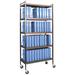 Omnimed Standard 40 Cap Vertical Chart File Cart Metal in Brown | 70.75 H x 34.5 W x 17 D in | Wayfair 260004-WG