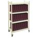 Omnimed Big Beam Standard 24 Cap File Cart Vertical Rack Metal in Brown | 55.13 H x 34.5 W x 17 D in | Wayfair 261221-BG