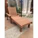 Orren Ellis Varda 72" Long Reclining Single Redwood Chaise Wood/Solid Wood in Brown | 30 H x 24 W x 72 D in | Outdoor Furniture | Wayfair