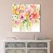 Ophelia & Co. 'Natures Joy' Painting Print on Wrapped Canvas in Pink | 28 H x 28 W x 1.5 D in | Wayfair OPCO3297 39987009