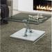 Orren Ellis Parkhurst Coffee Table Metal in White | 15.75 H x 29.53 W x 29.53 D in | Wayfair 04FB0A408F8D4D29BA3BCDD1006836D3