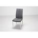 Orren Ellis Aiiva Side Chair Faux Leather in Gray | 37.01 H x 17.52 W x 25.39 D in | Wayfair ORNE2560 41569678