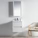 Orren Ellis Oquendo 20" Wall-Mounted Single Bathroom Vanity Set Ceramic in White | 34.125 H x 20.375 W x 20.125 D in | Wayfair