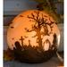 Plow & Hearth 9" Halloween Glowing Orb Luminary Globe 9.0 H x 9.0 W x 9.0 D in white | 9" H X 9" L X 9" D | Wayfair 88019