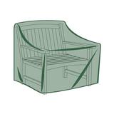 Plow & Hearth Classic Deep Seat Patio Chair Cover in Green | 37.5 H x 37 W x 37 D in | Wayfair 64079 GR