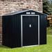 Outsunny 7 ft. W x 4.2 ft. D Metal Storage Shed in Gray | 73.2 H x 84 W x 46.06 D in | Wayfair 845-030GY