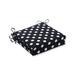 Latitude Run® Polka Dot Indoor Lounge Outdoor Chair Cushion Polyester in Black | 3 H x 20 W x 20 D in | Wayfair CA3C15C354404D56ABF4A578AA91E4F9