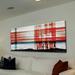 Playa Vik by Parvez Taj - Panoramic Print on Canvas in Blue/Red | 20 H x 60 W x 1.5 D in | Wayfair SA-41-C-60