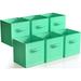 Sorbus Foldable Storage Fabric Cube Fabric in Blue/Green | 11 H x 10.5 W x 11 D in | Wayfair STRG-BIN-TL-6PK