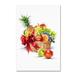 Red Barrel Studio® 'Fruit Basket' Print on Wrapped Canvas in Green/Indigo/Red | 19 H x 12 W x 2 D in | Wayfair RBRS1511 39245806