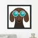 Red Barrel Studio® Beach Bums Dachshund I - Picture Frame Print Plastic/Acrylic in Brown/White | 39.5 H x 39.5 W x 0.75 D in | Wayfair