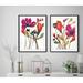 Red Barrel Studio® 'Vivid Arrangement I' Framed Print Paper, Solid Wood in Pink/White | 33 H x 25 W x 1.25 D in | Wayfair RDBA3828 44676877