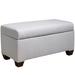 Wildon Home® Trevin Storage Bench Solid + Manufactured Wood/Wood/Upholstered/Cotton in Brown/Gray | 19 H x 38 W x 18 D in | Wayfair