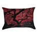 Red Barrel Studio® Olney Japanese Maple Tree Double Sided Print Zipper Lumbar Pillow redPolyester/Polyfill/Polyester | 14 H x 20 W x 3 D in | Wayfair