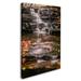 Trademark Fine Art "Hidden Falls 2" by Jason Shaffer Photographic Print on Wrapped Canvas in White | 47 H x 30 W x 2 D in | Wayfair JS0058-C3047GG