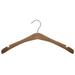 Rebrilliant Wooden Low Gloss Shirt Hanger for Dress/Shirt/Sweater Wood in Brown | 6 H x 17 W in | Wayfair REBR3888 42395948