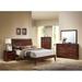 Lark Manor™ Robertsville Standard Bed Wood in Brown/Red | 50 H x 64 W x 84 D in | Wayfair 4CDD11FDA978462EAEA73BE54EB1B062