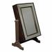 Red Barrel Studio® Free Standing Jewelry Armoire w/ Mirror Manufactured Wood in Brown | 21.75 H x 15.75 W x 8.75 D in | Wayfair RDBT6722 42860821