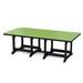 Wildridge Heritage 44” x 94” Outdoor Table Plastic in Green/Black | 30 H x 94 W x 44 D in | Wayfair LCC-191-Lime Green/Black