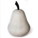 DecorumBY Shagreen & Horn Pear Sculpture Porcelain/Ceramic in White | 22 H x 13 W x 13 D in | Wayfair A-42 PearAntique Ivory