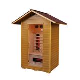 SunRay Saunas Burlington 2 Person Infrared Sauna in Brown | 83 H x 45.3 W x 57 D in | Wayfair HL200D