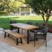 17 Stories Pokorny Outdoor 6 Piece Dining Set Wood in Brown | Wayfair F4D0B765B7764C1EBA58492D1FDDA25C