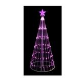 Northlight Seasonal LED Show Cone Christmas Tree Outdoor Decoration Metal in Pink | 48 H x 24 W x 24 D in | Wayfair 32912669