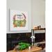 The Holiday Aisle® 'Happy Harvest' Framed Painting Print Paper in Green/Red | 18 H x 18 W x 1.5 D in | Wayfair THDA2643 42067630