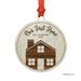 The Holiday Aisle® Our First Home Shaped Ornament w/ Gift Bag Wood in Brown | Wayfair BB09E3B8FF48477583BB7D31707AE0C5