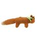 The Holiday Aisle® 9" Burnt Orange & Green Snow Tipped Fox Christmas Ornament Wood in Brown | 3.5 H x 9 W x 1.75 D in | Wayfair THDA7339 43375091