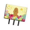 The Holiday Aisle® Easter Eggs Poodle Leash or Key Holder Wood/Metal/Manufactured Wood in Brown | 6 H x 9 W x 2 D in | Wayfair THLA3585 39991066