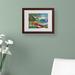 Trademark Fine Art "Hanna Bay 2" by Manor Shadian Matted Framed Painting Print Canvas | 11 H x 14 W x 0.5 D in | Wayfair MA0462-W1114MF