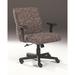 Triune Business Furniture Ergonomic Task Chair Upholstered in Black | 36 H x 26 W x 28 D in | Wayfair 2517/Dillon Vinyl/Luggage/Walnut