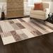 Brown 30.96 x 0.31 in Area Rug - Trent Austin Design® Valenti Contemporary Geometric Patchwork Indoor Area Rug or Runner | Wayfair