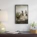 East Urban Home 'Horses Herded By Cowboy & Cowgirl' Framed Photographic Print on Canvas in White | 36 H x 24 W x 1.5 D in | Wayfair