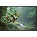 East Urban Home 'Bromeliads Growing Along Stream' Framed Photographic Print on Canvas in Green | 16 H x 24 W x 1.5 D in | Wayfair URBH4500 38222403