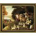 Canvas Art USA 'A Peaceable Kingdom' by Edward Hicks Framed Painting Print Canvas, Wood in Brown | 31.5 H x 37.5 W x 1.25 D in | Wayfair