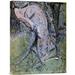 Global Gallery Cherubin by Amedeo Modigliani Painting Print on Wrapped Canvas in Black/Blue/Green | 30 H x 23 W x 1.5 D in | Wayfair