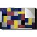 Global Gallery Composition by Theo van Doesburg - Print on Canvas in White | 22 H x 36 W x 1.5 D in | Wayfair GCS-277407-36-142