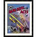 Global Gallery 'Dare-Devil Aces: the Dead Will Fly Again' Framed Vintage Advertisement Paper in Indigo | 30 H x 24 W x 1.5 D in | Wayfair