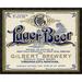 Global Gallery 'Gilbert Brewery Lager Beer' Framed Vintage Advertisement Canvas in Brown | 30.8 H x 38 W x 1.5 D in | Wayfair GCF-375094-36-299
