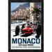 Global Gallery 'Monaco Grand Prix 1965' by Michael Turner Framed Vintage Advertisement in Black/Red | 24 H x 16.27 W x 1.5 D in | Wayfair