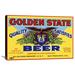 Global Gallery 'Golden State Beer' Vintage Advertisement on Wrapped Canvas in White | 24.1 H x 36 W x 1.5 D in | Wayfair GCS-375112-36-143