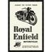 Global Gallery 'Royal Enfield Motorcycles: Leading the Victory Parade' Framed Vintage Advertisement Canvas in Brown | 38 H x 26 W x 1.5 D in | Wayfair