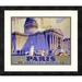 Global Gallery 'Paris, Southern Railway' by Griffin Framed Vintage Advertisement Paper in Gray/Indigo | 18.69 H x 22 W x 1.5 D in | Wayfair