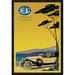 Global Gallery 'Delage - Out for a Drive' Framed Vintage Advertisement Canvas in Yellow | 26 H x 18 W x 1.5 D in | Wayfair GCF-342894-1624-299